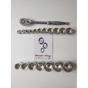 PAKET KUNCI SHOCK & RATCHET KTC SQUARE 1/2 8-36 18 PC ORIGINAL JAPAN