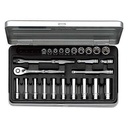 KUNCI SHOCK SET SQ 1/4 KTC ISI 25 PCS TB2X20