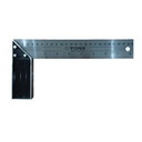 TORA Penggaris Siku Meter Stainless Steel 10 Inch - Angle Ruler SS