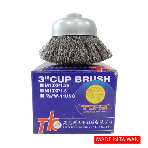 TORA Sikat Mangkok Putih 3 Inch - TAIWAN