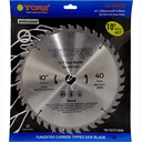 TORA Mata Potong Kayu 10 Inch 40T - TCT Circular Saw TCT11040