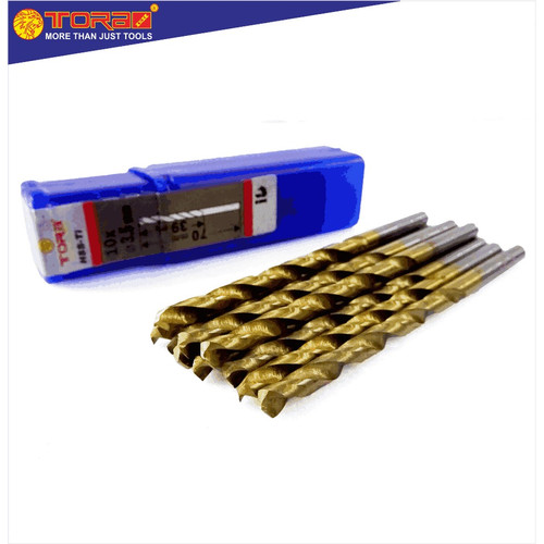 TORA Mata Bor Satuan Besi & Kayu 3.5 Mm HSS Kuningan