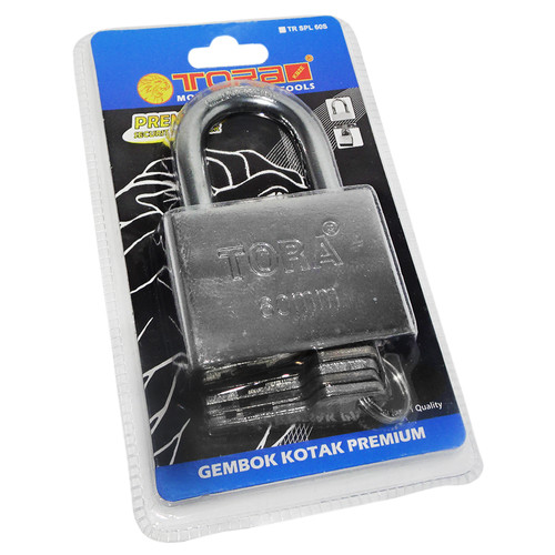 TORA Gembok Kotak Pendek 60 MM - Premium Square Padlock Short