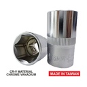 TORA Mata Sok 16 mm 1/2 DR 6 PT - Shock Hand Socket - TAIWAN