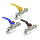 TORA Kran Air - Keran Plat Gagang Panjang Warna 1/2 & 3/4 Inch