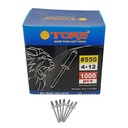 TORA Paku Rivet Warna Silver Box 550 4 x 12 mm