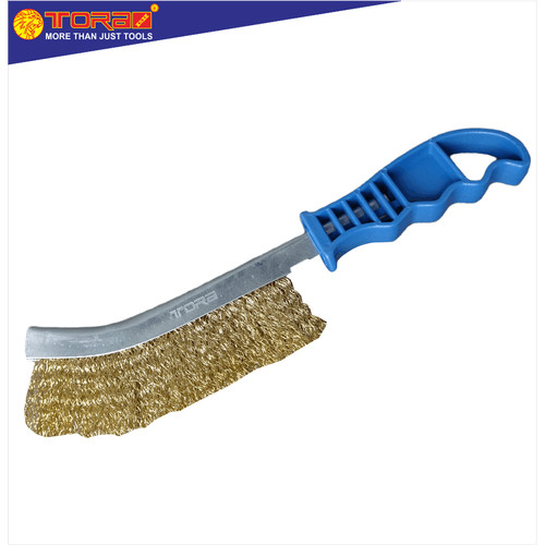 TORA Wire Brush - Sikat Baja Gagang Biru Model Pisau WB230