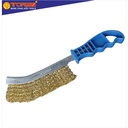 TORA Wire Brush - Sikat Baja Gagang Biru Model Pisau WB230