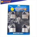 TORA Gembok Master Key Premium - Master Key New 40 mm 4 Pcs