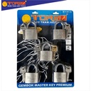 TORA Gembok Master Key Premium - Master Key New 40 mm 5 Pcs