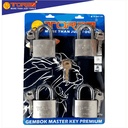 TORA Gembok Master Key Premium - Master Key New 50 mm 4 Pcs
