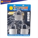 TORA Gembok Master Key Premium - Master Key New 60 mm 3 Pcs