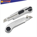 TORA Pisau Cutter Gagang Silver 18mm