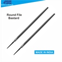 UNIQUE STAR Round File Bastard - Kikir Bulat Kasar 4, 6, 8 Inch- INDIA