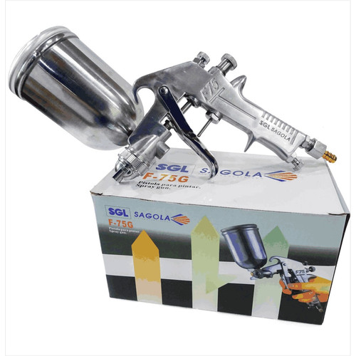 SGL Spray Gun F75G Polishing - Alat Semprot Cat Tabung Atas