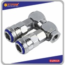 TORA Coupler 2 Way Swivel - Kopler 2 Cabang 1/4 Inch - Taiwan