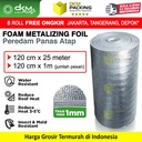 Peredam Panas Atap Rumah Insulation Alumunium Bubble Wrap Foil 120x25