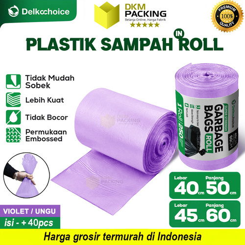 Kantong Plastik Sampah Tebal Jumbo Premium Trash Bag Delkochoice
