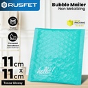 Amplop Bubble Mailer Bag 11x11cm Envelope Polybubble Bubblewrap RUSFET