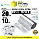 Sachet Alumunium Metz Foil Roll Kemasan Saset Food Grade 20cm x 10M