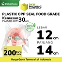 Plastik OPP SEAL LEM KUAT Kemasan Garment Makanan 12x14cm DELKOCHOICE