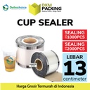 PLASTIK CUP SEALER PRESS LID ROLL TUTUP SEGEL GELAS MINUM DELKOCHOICE