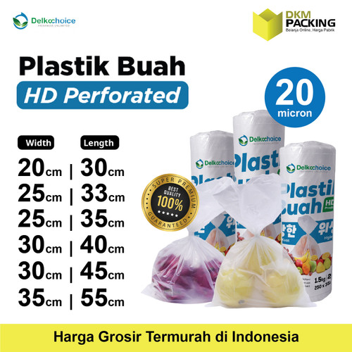 PLASTIK KANTONG BUAH SAYUR DAGING FOTOCOPY HD ROLL BAG DELKOCHOICE