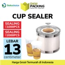 PLASTIK LID CUP SEALER PRESS TUTUP SEGEL GELAS MINUM ROLL DELKOCHOICE