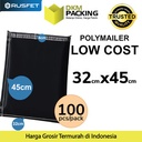 Plastik Polymailer PACK LOW COST Amplop Polimailer HITAM 32x45 RUSFET