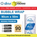 Plastik Bubble Wrap Bening Premium 90CM x 50M TEBAL DKM+ Bubblewrap