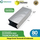 Kemasan Alumunium Foil Central Sealing Gusset Bag Delkochoice 7x20CM