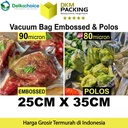 Plastik Vacuum Bag 25x35cm POLOS / EMBOSS Vacum Vakum Sealer /SATUAN