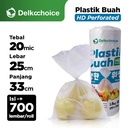 Plastik HD PERFORATED Buah FOTOKOPI Delkochoice SNI PREMIUM / ROLL