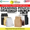 Standing Pouch VARIANT FLAT BOTTOM DELKOCHOICE Plastik Klip Makanan