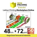 LAKBAN PRINTING 12mm X 50yard MAKANAN ONLINE ISOLASI SOLATIP / SATUAN