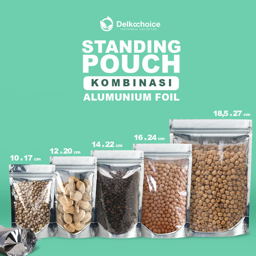 Standing Pouch FOIL VARIAN Plastik Klip Makanan DELKOCHOICE TERMURAH