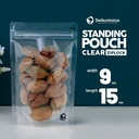 Standing Pouch 9 & 10cm DELKOCHOICE Plastik Klip Kemasan Seal Makanan