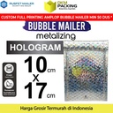 AMPLOP BUBBLE WRAP HOLOGRAM 10x17cm RUSFET BUBBLE BAG MAILER PREMIUM