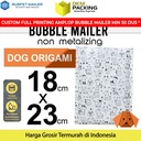 AMPLOP BUBBLE WRAP DOG ORIGAMI 18x23cm RUSFET BUBBLE BAG MAILER