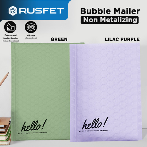AMPLOP BUBBLE BAG WRAP MAILER SAFETY PACKAGING RUSFET PREMIUM TERMURAH