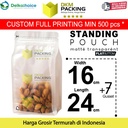 FLAT BOTTOM MATTE 16x24cm Plastik Kemasan Makanan DELKOCHOICE TERMURAH