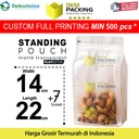 FLAT BOTTOM MATTE 14x22cm Plastik Kemasan Makanan DELKOCHOICE TERMURAH