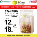 FLAT BOTTOM MATTE 12x18cm Plastik Kemasan Makanan DELKOCHOICE TERMURAH