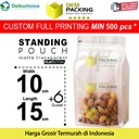 FLAT BOTTOM MATTE 10x15cm Plastik Kemasan Makanan DELKOCHOICE TERMURAH
