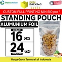 Standing Pouch 16x24cm TRANSMETZ ZIPLOCK ALU FOIL DELKOCHOICE TERMURAH