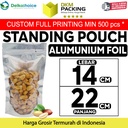 Standing Pouch 14x22cm TRANSMETZ ZIPLOCK ALU FOIL DELKOCHOICE TERMURAH