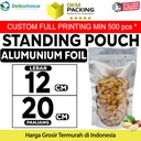Standing Pouch 12x20cm TRANSMETZ ZIPLOCK ALU FOIL DELKOCHOICE TERMURAH