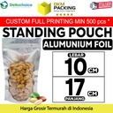 Standing Pouch 10x17cm TRANSMETZ ZIPLOCK ALU FOIL DELKOCHOICE TERMURAH