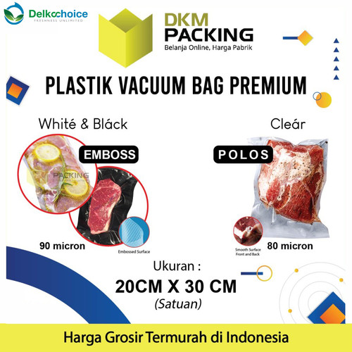 Vacuum Bag Makanan 20x30cm Plastik Vacuum bag PREMIUM TERMURAH
