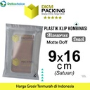 PLASTIK KLIP MATTE 9x16cm ZIPLOCK BAG KEMASAN AKSESORIS DELKOCHOICE